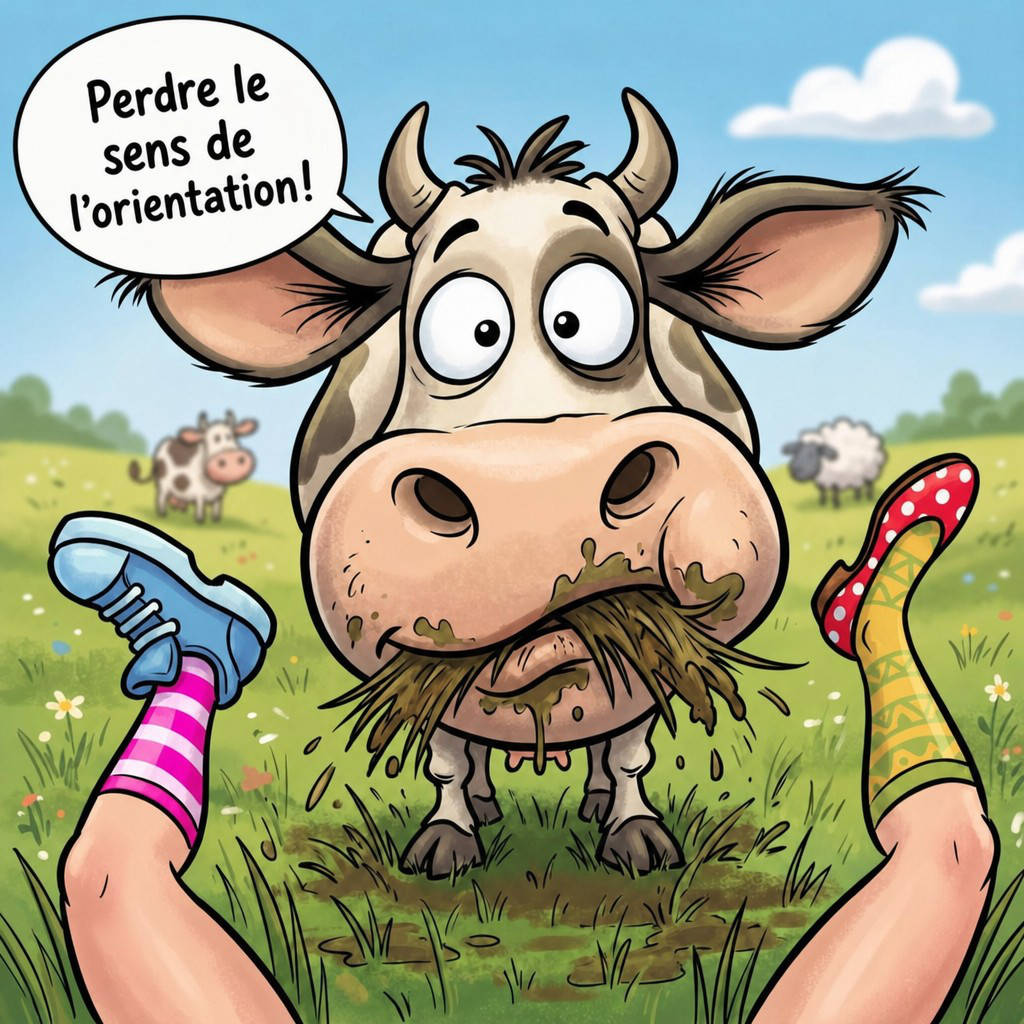 Caricature en français : Perdre le sens de l’orientation !